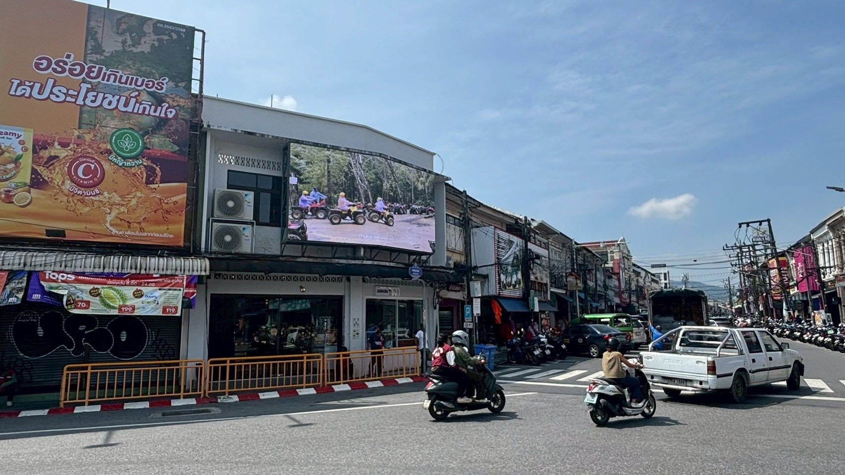 งานติดตั้งจอ LED P5 Outdoor วงเวียนน้ำพุ ภูเก็ต | แบบเข้ามุม 159°